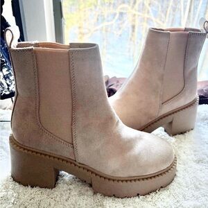 Chic Beige Ankle Booties